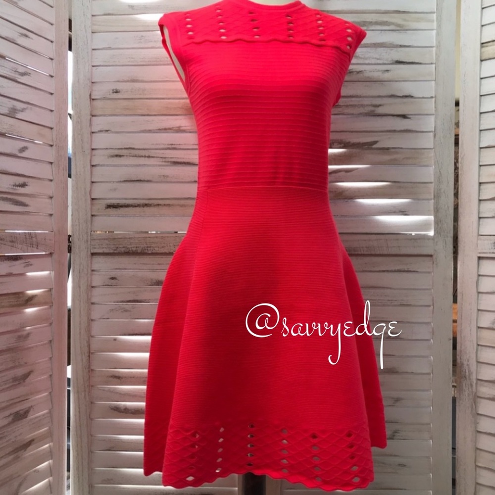 Ted Baker Jacquard Panel Skater Dress